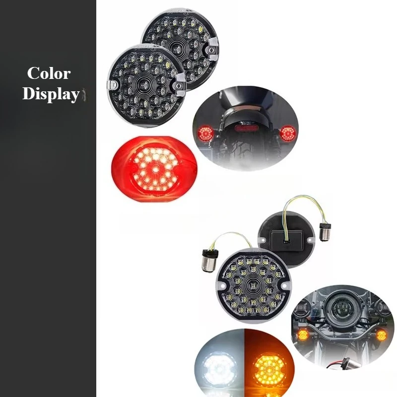 2pc Turn Signal Light for Harley Road King Electra Glide Ultra Classic 3 1/4