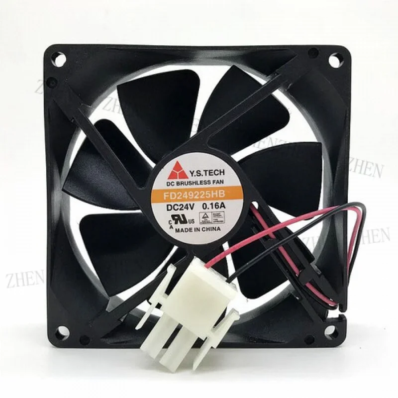 Y  for Y.S Tech 92mm fan FD249225HB 90*90*25mm 2pin DC 24V 0.16A axial cooling fan