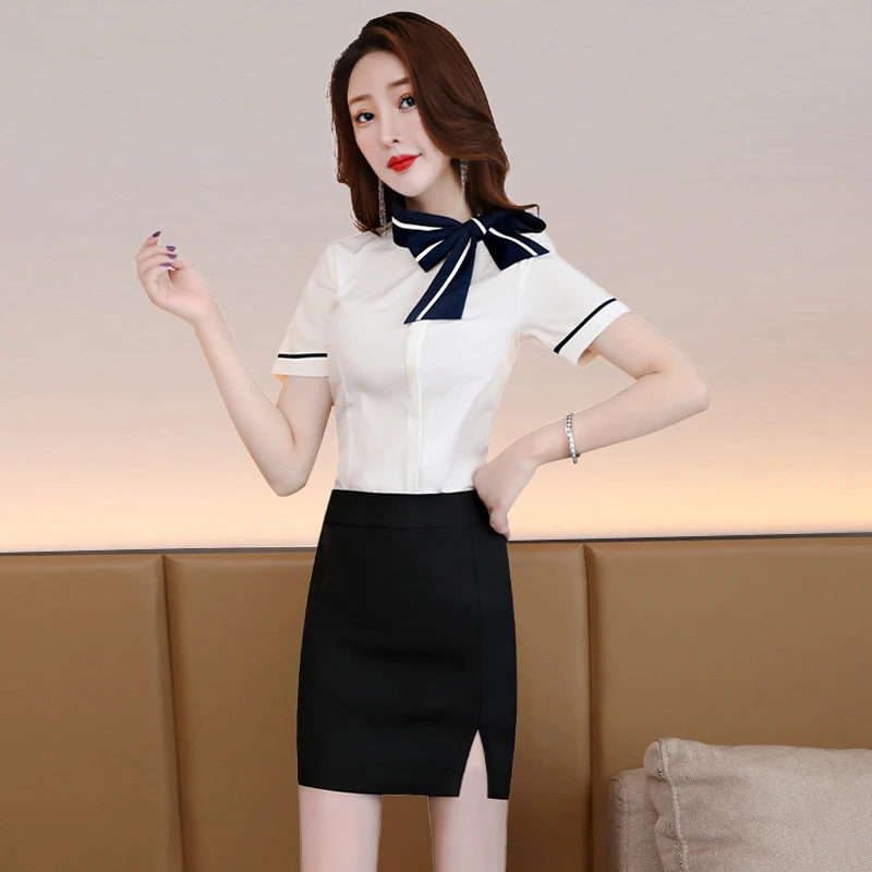 New Beauty Salon Uniform Sauna Masseuse Technician Work Clothes Hotel Front Desk Working Overalls Spa Massage Suit Elegant Woman