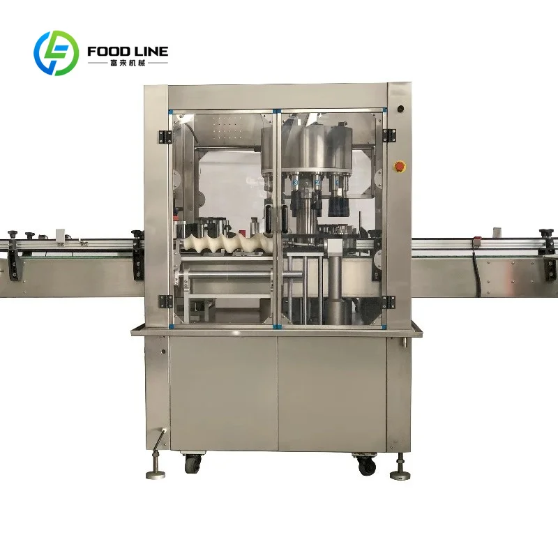 Customized Automatic Rotary Sticker Labeling Machine High Speed Stainless Steel for Round Bottle Beverage Food Cosmetic Industry