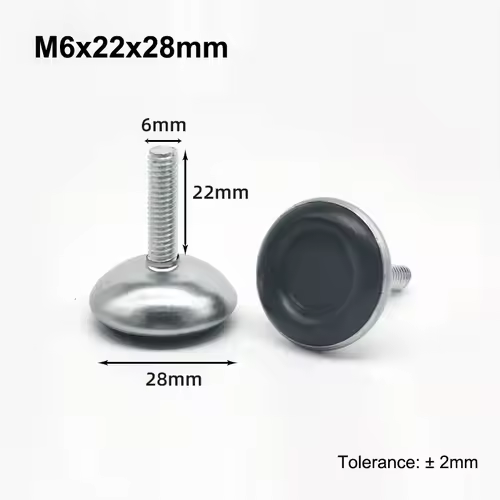 M6 M8 Leveling Foot Screw On Type PP Plastic Furniture Table Chair Sofa Leg Anti-slip Feet Adjustable Leveler Base Bolt Pad - Image 28