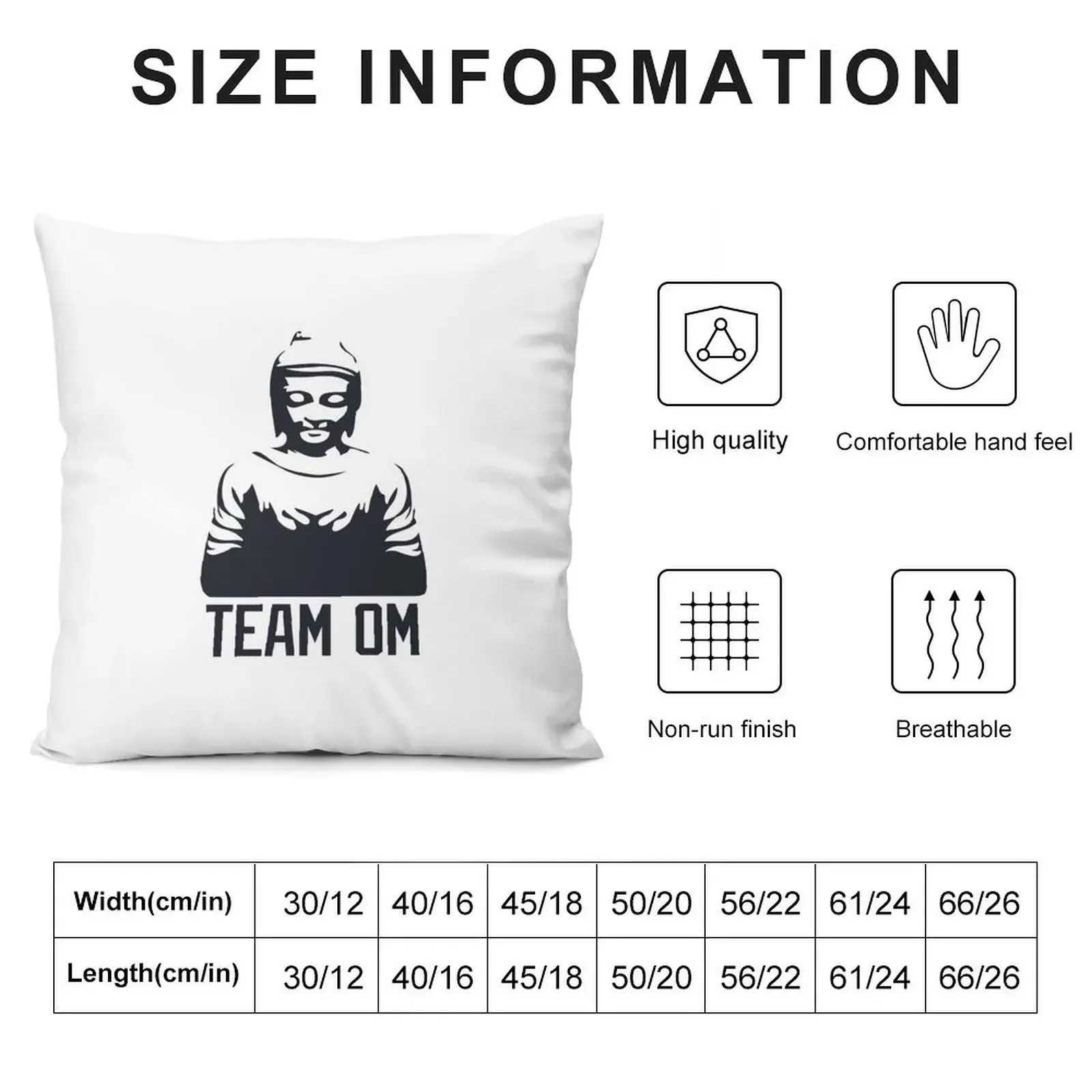 Buddha funny Buddhism Team Om Throw Pillow Decorative Sofa Cushion Decorative Sofa Cushions pillow