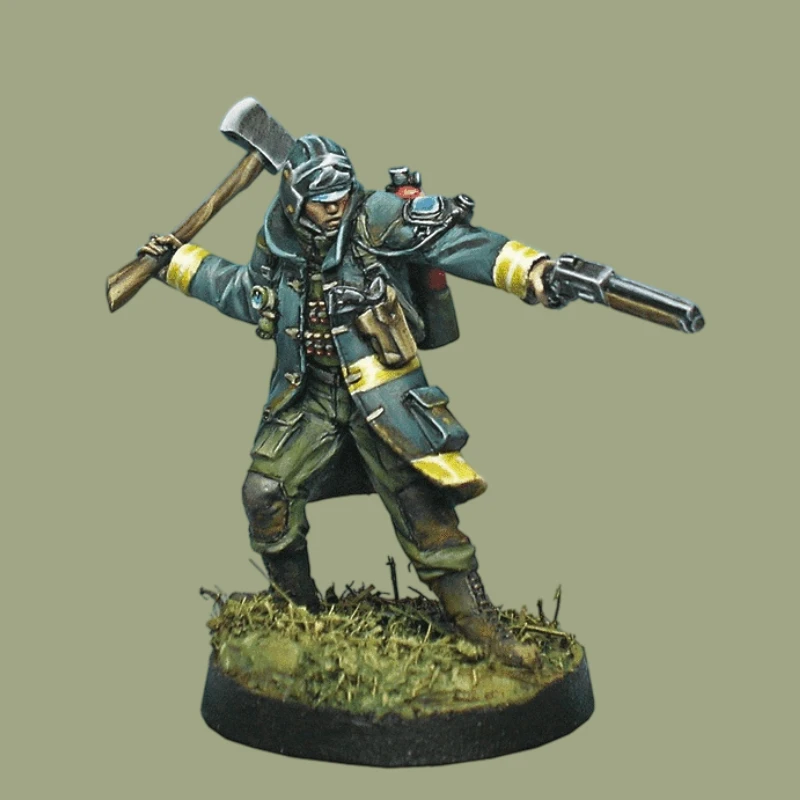 25mm Base Diecast Resin Assembled Model Kit War Game Chess Emergency Service (Doctor) Unassembled Unpainted