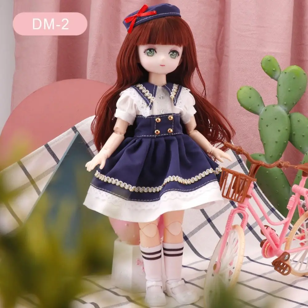 Dress Doll Spherical Joint 30cm Anime Bjd Doll with Clothes Dress Up Hinged Doll Cute Colorful 30cm Articulated Toys Girls Gifts