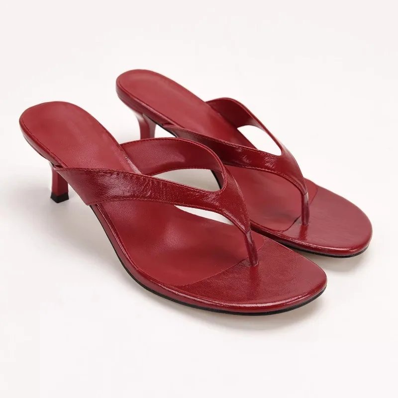 Sommer Damen Clip-Toe Pantoletten Komfortable Flache Absatz-Slides Schuhe Damen Casual Streetstyle Sandalen
