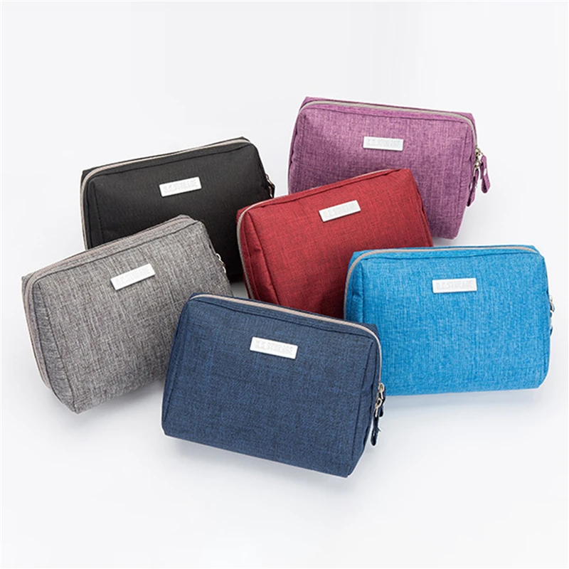 Cationic Hand Holding Mini Solid Color Makeup Bag Large Capacity Waterproof Travel Portable Storage Multi-functional Toiletry