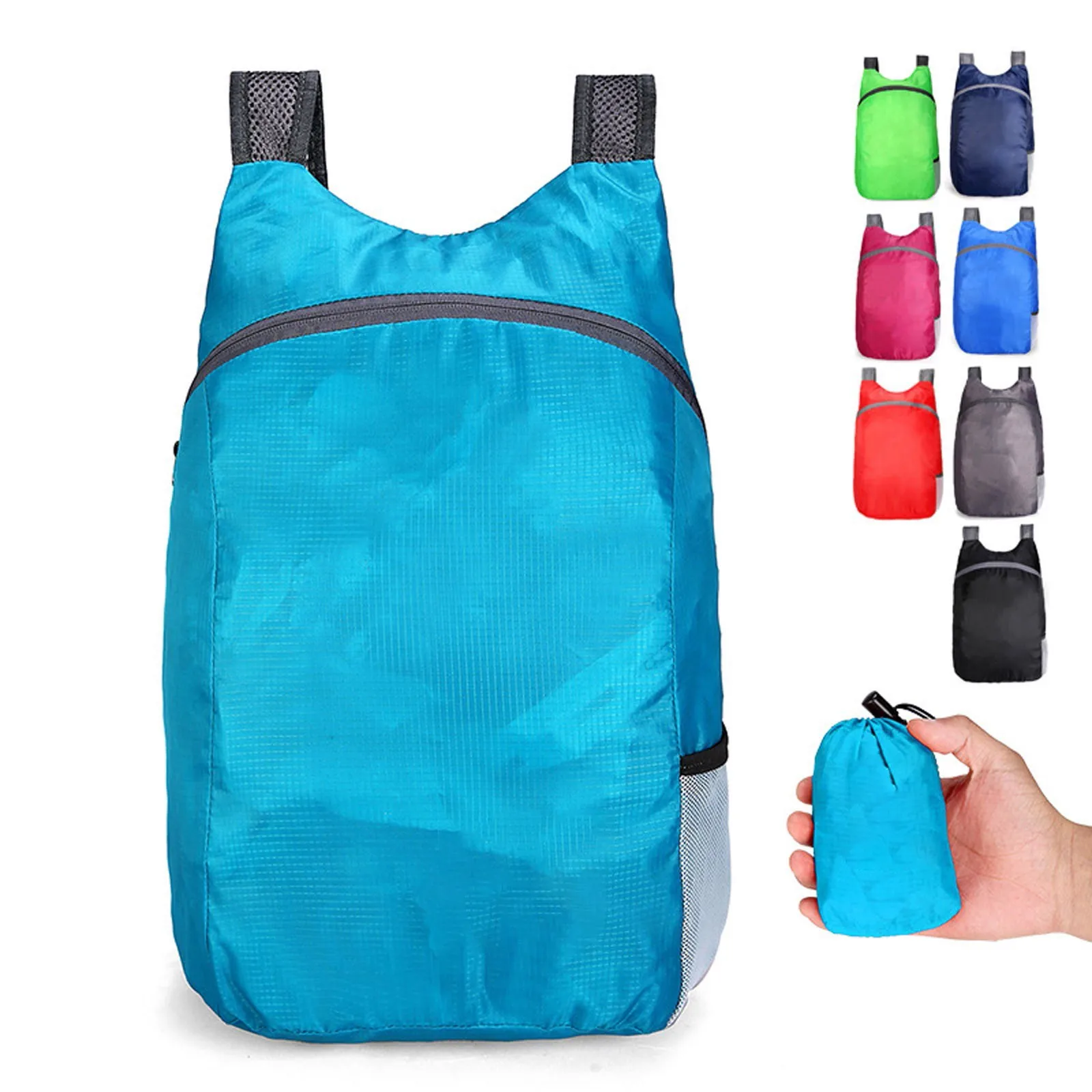 New Packable Backpack Lightweight Ultralight Foldable Outdoor Bag Hiking Camping Beach Swimming Daypack For Men Women