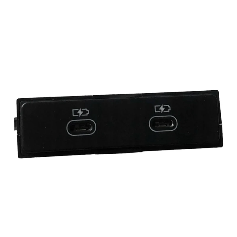 2 Holes USB TYP-C Port With Integrated Voltage Converter Rear Center 4N1035954 For  A6 Avant A7 A8 E-Tron Q7 Q8