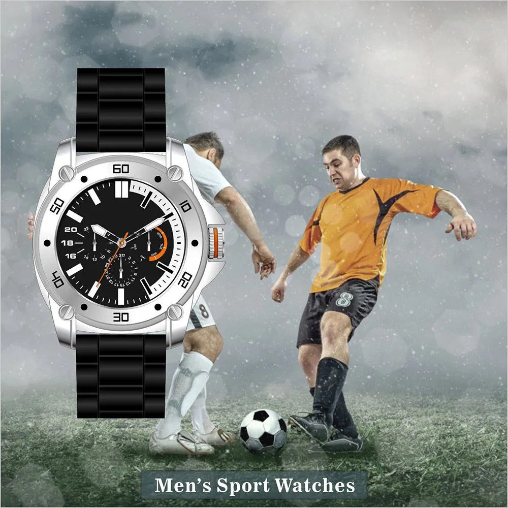 Ever Move Watches Men Luxury Brand Chronograph Multifunction Male Sport Watches Original Waterproof Stainless Steel Quartz Watch