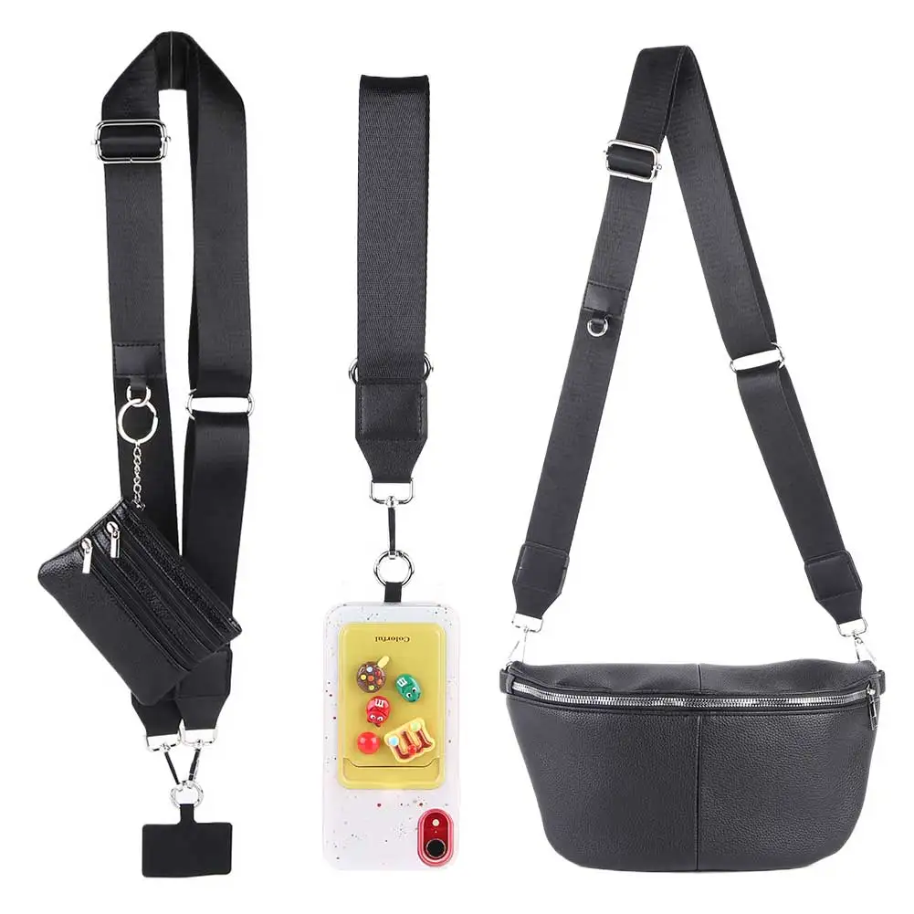 حزام الهاتف مع مشبك الحقيبة بسحاب وحزام الذهاب حزام قابل للتعديل للهاتف المحمول متعدد الوظائف للسفر في الهواء الطلق
