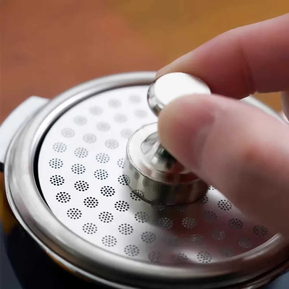 51/53/58mm Espresso Puck Screen Magnet Stainless Steel Coffee Filter Mesh Reusable Double Layer Coffee Filter