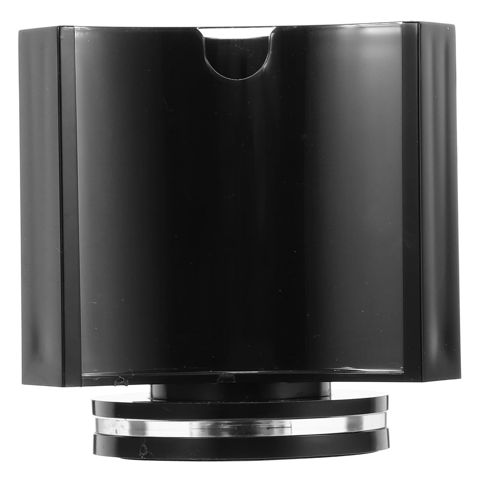 

Rotating Table Acrylic Sign Holder Clear 3-Sided Display Stand for Menus Pricing Drink Lists in Restaurants Cafes