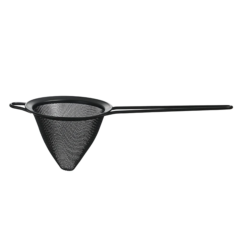 Cocktail Bar Strainer Fine Mesh Stainless Steel Conical Strainer Premium Mesh Cocktail Cone Strainer