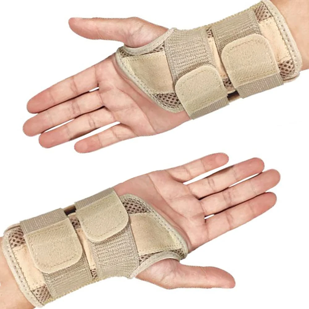 1Pcs Adjustable Wrist Brace Night Support for Carpal Tunnel, with Double Splint & Therapeutic Cushion,Hand Brace for Pain Relief