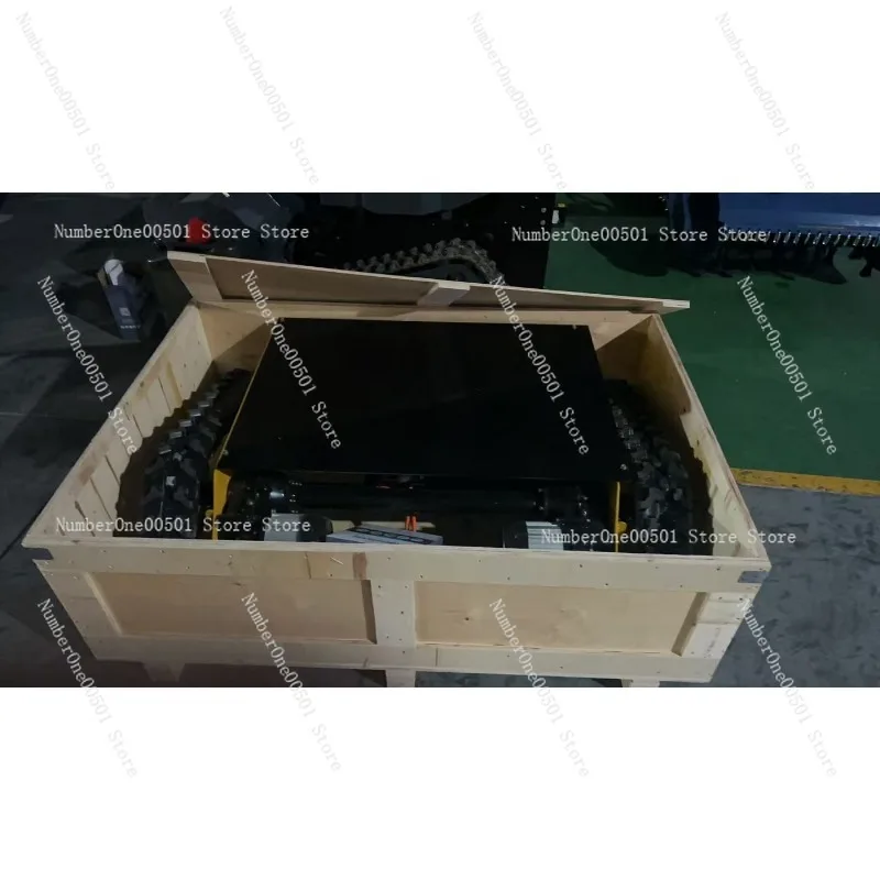 Small remote control crawler chassis assembly Agricultural construction site machinery Creeper double motor transport Orchard