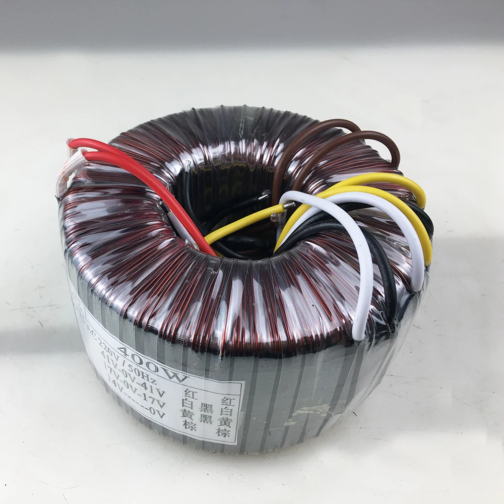 400W toroidal transformer 220V to dual 41 dual 17V single 14V single phase isolation   Pure copper power supply