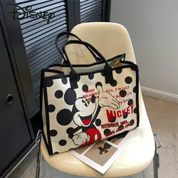 Disney Mickey nowa damska torba moda wysokiej jakości podręczna torba na zakupy kreskówka torba na ramię do przechowywania wielofunkcyjna rekreacyjnych