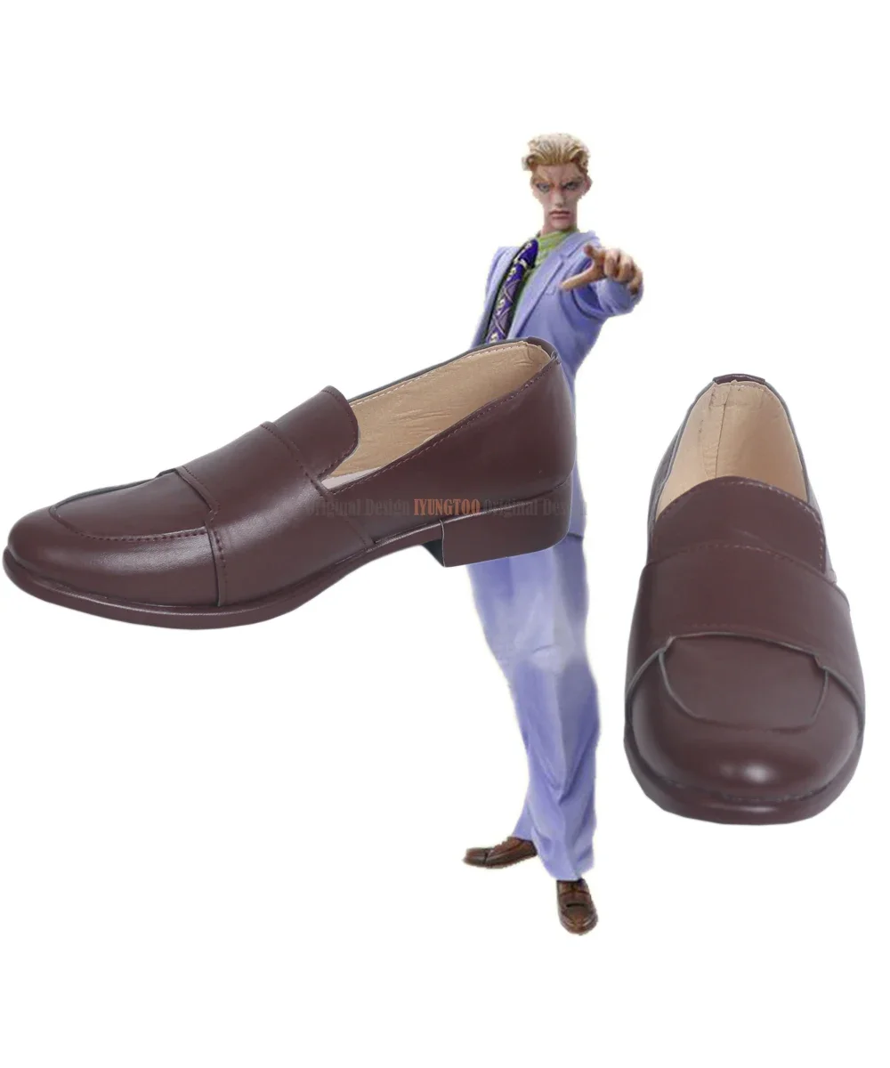 

Kira Yoshikage Cosplay Shoes Jojo's Bizarre Adventure Kira Yoshikage Cosplay Shoes Brown Boots Custom Made