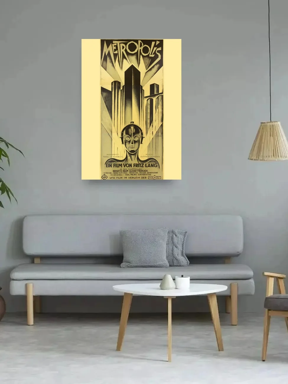 METROPOLIS VINTAGE Movie, Art Picture Print Silk Poster, Home Wall Decor