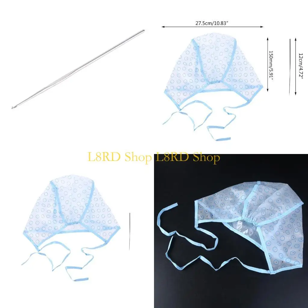 

L8RD 2PCS/SET Крышка для окрашивания волос + раскраска щетки для крюка. Основное количество глазурь