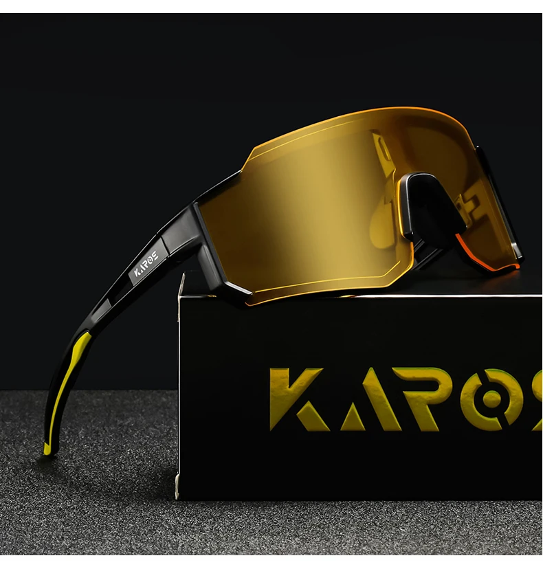 KAROS Extreme Fashion Sportbrille UV400 MTB Radfahren Fahren stoßfest Unisex mit Box – Detail 13