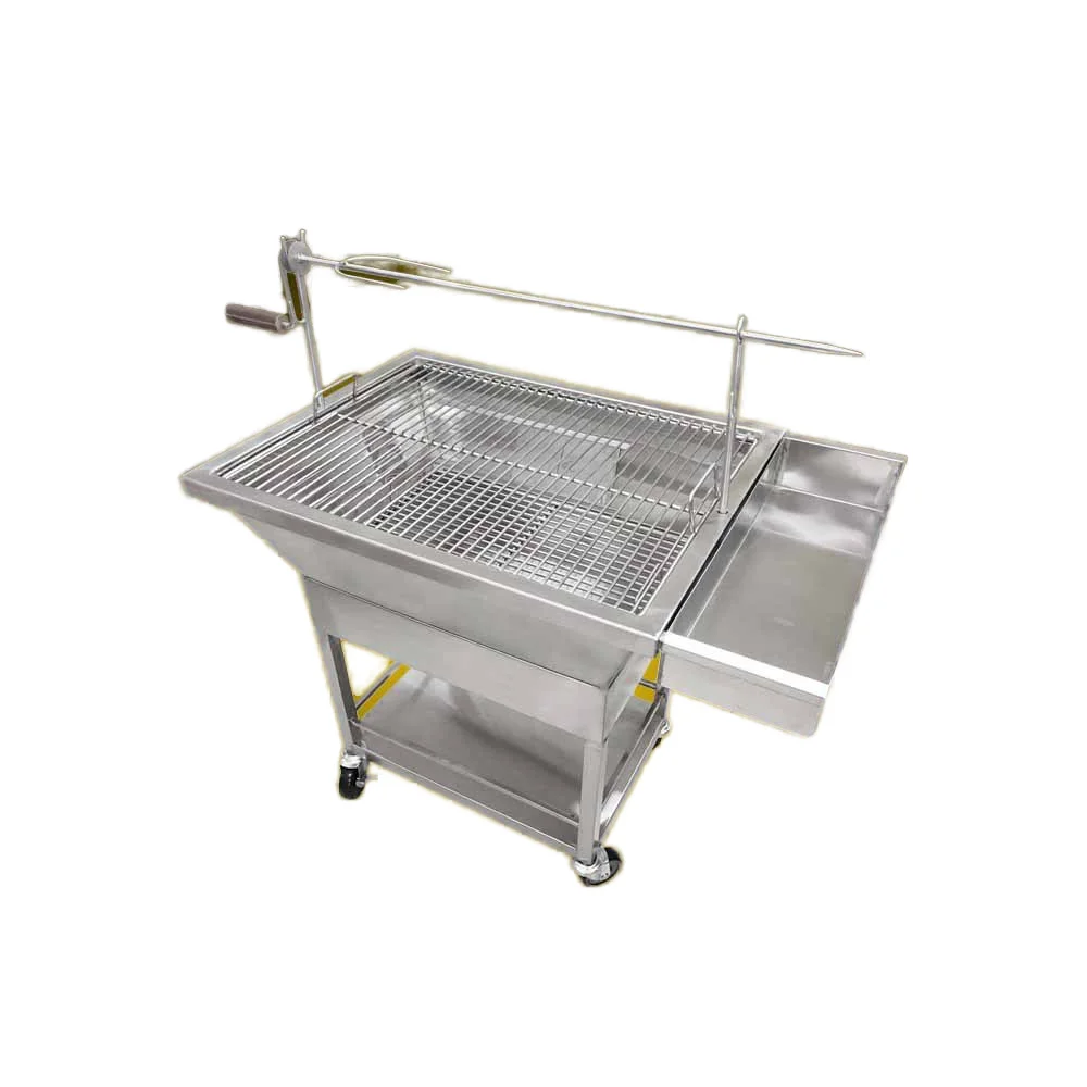 Adjustable Height Portable Foldable Stainless Steel Fireproof BBQ Grill Household Carbon Steel Kitchens Coal Fuel