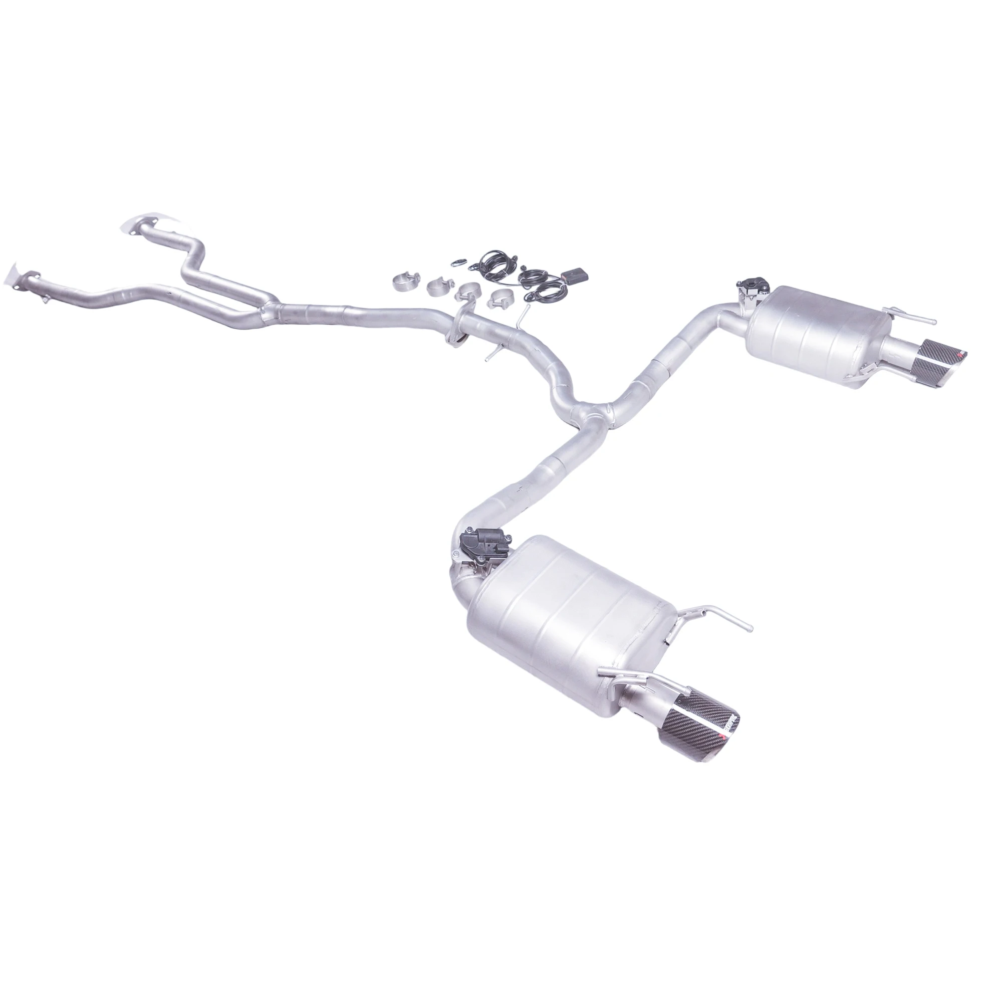

The GFC is suitable for the 3.0L Toyota Crown and 2.5L Reiz V6 304 stainless steel Catback exhaust system with valve