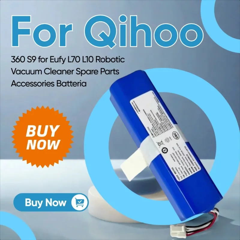 

14.8V 6500mAh Replacement Battery Pack for Qihoo 360 S9 for Eufy L70 L10 Robotic Vacuum Cleaner Spare Parts Accessories Batteria