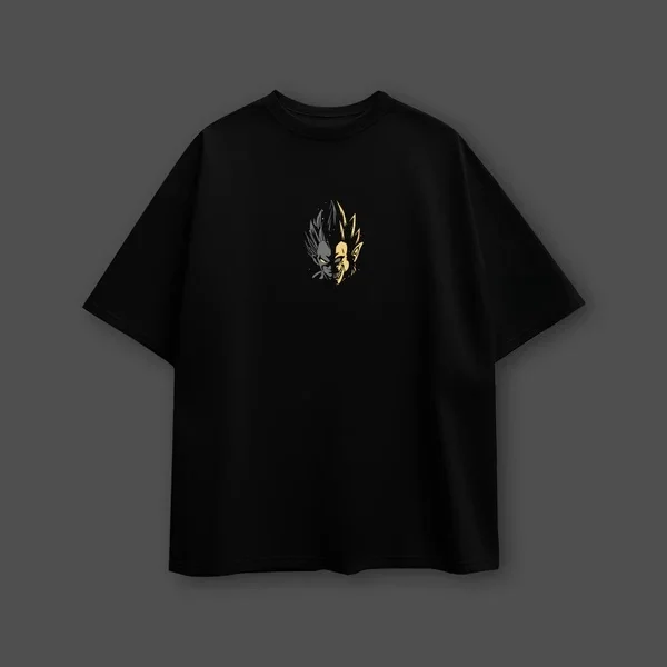 Dragon Ball Anime Golden Super Saiyan Camiseta de algodón de gran tamaño para hombres y mujeres transpirable de alta calidad Y2K de manga corta de verano