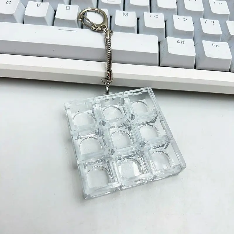 1PCS DIY Keychain Keyboards Switch Tester Mechanical Keyboards Switch Testing For Different Keycap Button Fidget Toy Key Ring
