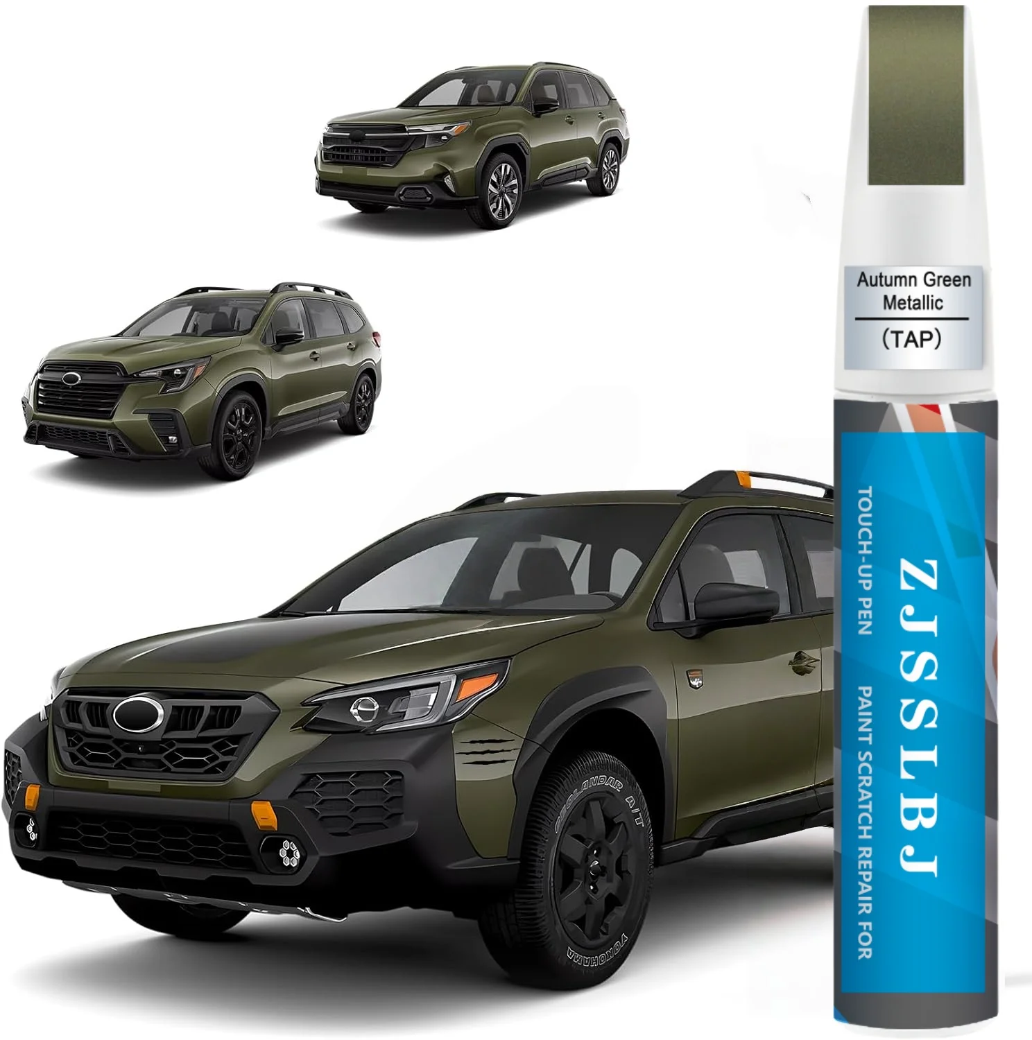 Autumn Green Metallic(TAP) Touch up Paint for Subaru, Quick & Easy Fix for Car Scratches, 2 in 1 Car Touch up Paint with Pen Tip