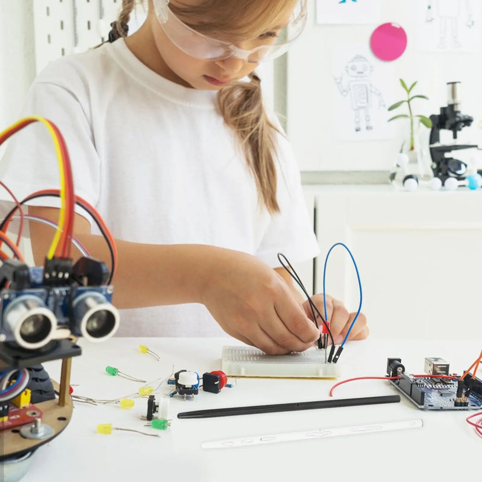 2 Zestawy Sprzętu do Eksperymentów Elektrostatycznych, Zestaw do Nauk Fizycznych dla Klasy, Nauka Elektryczności z Pomiarem tarcia, z Akrylowymi Prętami