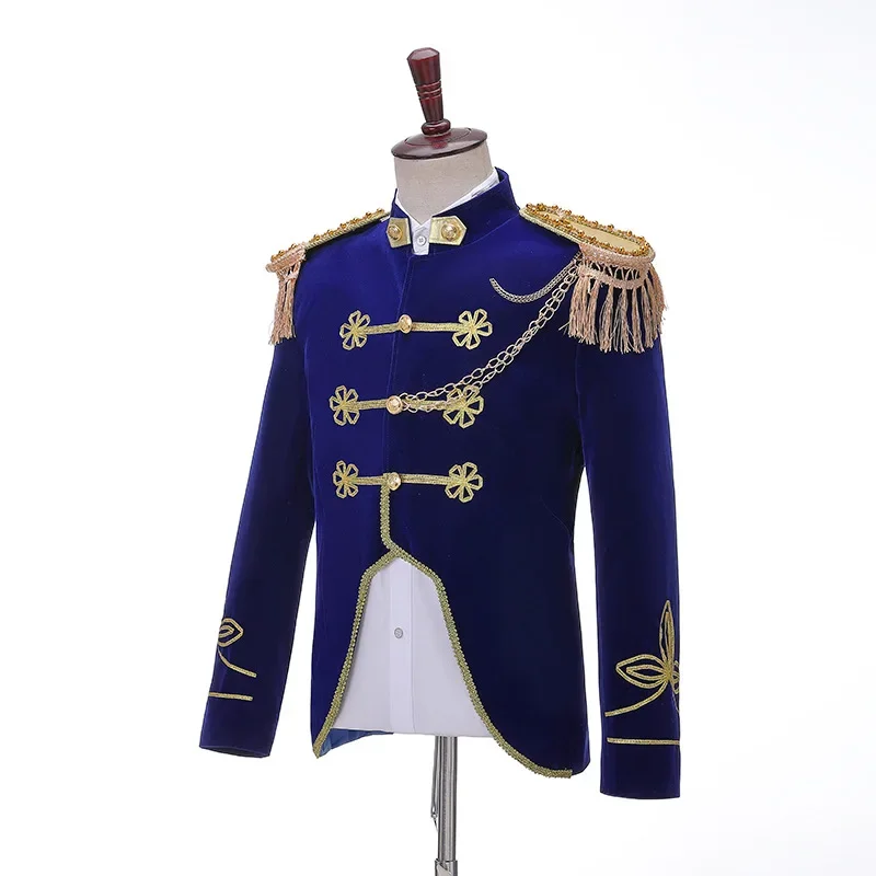 Men Stage Couple Costumes Photo Military Dress Suit Navy Men's and Women's Military Band Uniform Sailor Suit Spring and Autumn