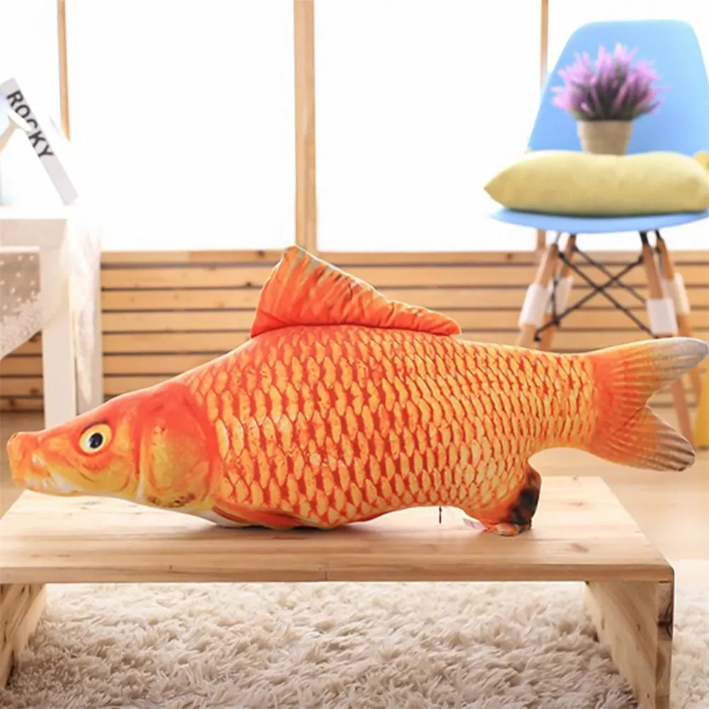 

Carp Fish Shape Cushion Soft PP Cotton Filling Bright Colorful Simulation Fish Shape Pillow Home Sofa Car Decoration Children