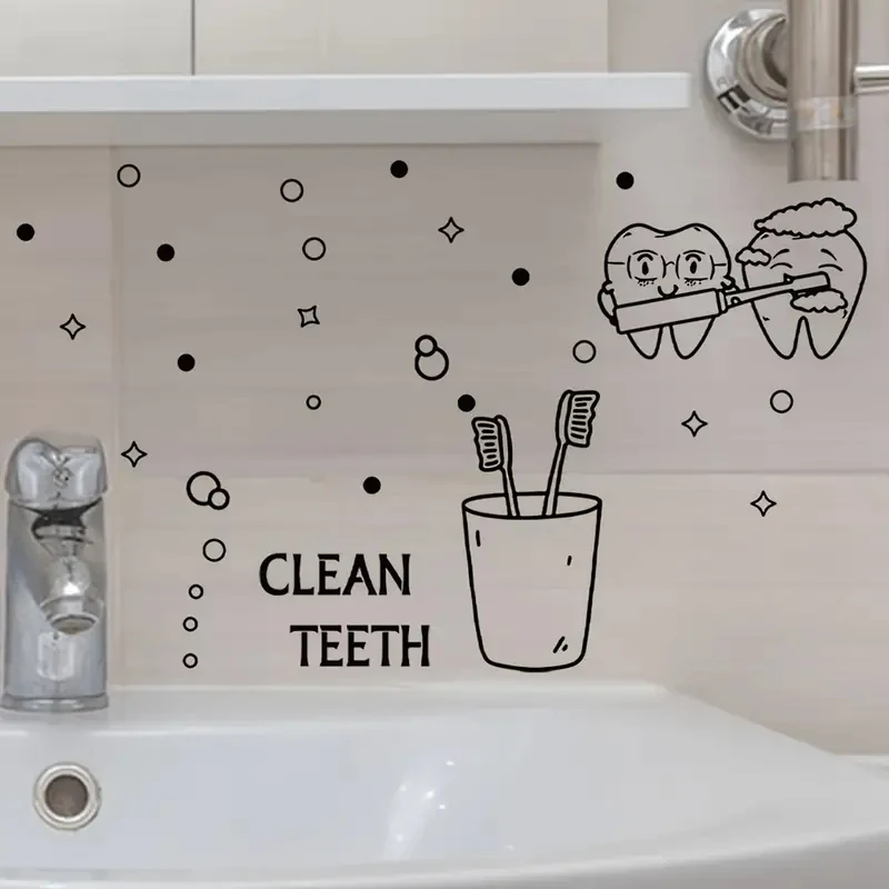 

1 шт., декоративная настенная наклейка на зубы