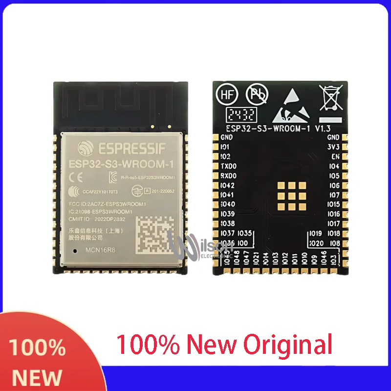 ESP32-S3-WROOM-1-N16R8 Wi-Fi+ 16MB 32-bit dual-core MCU module for Bluetooth