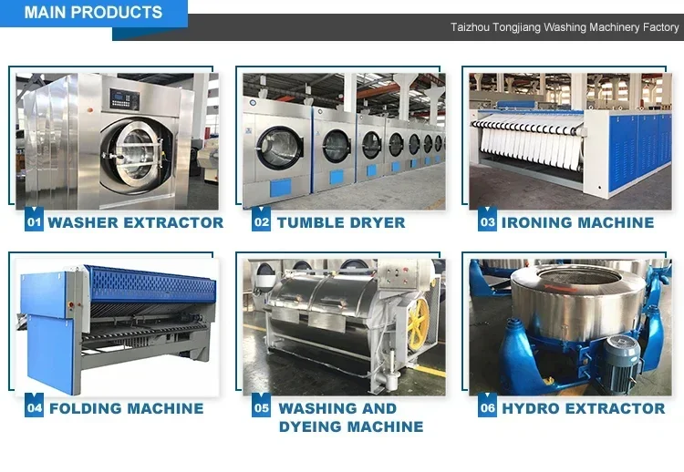 Waschmaschine und Trockner 120 kg kommerziell