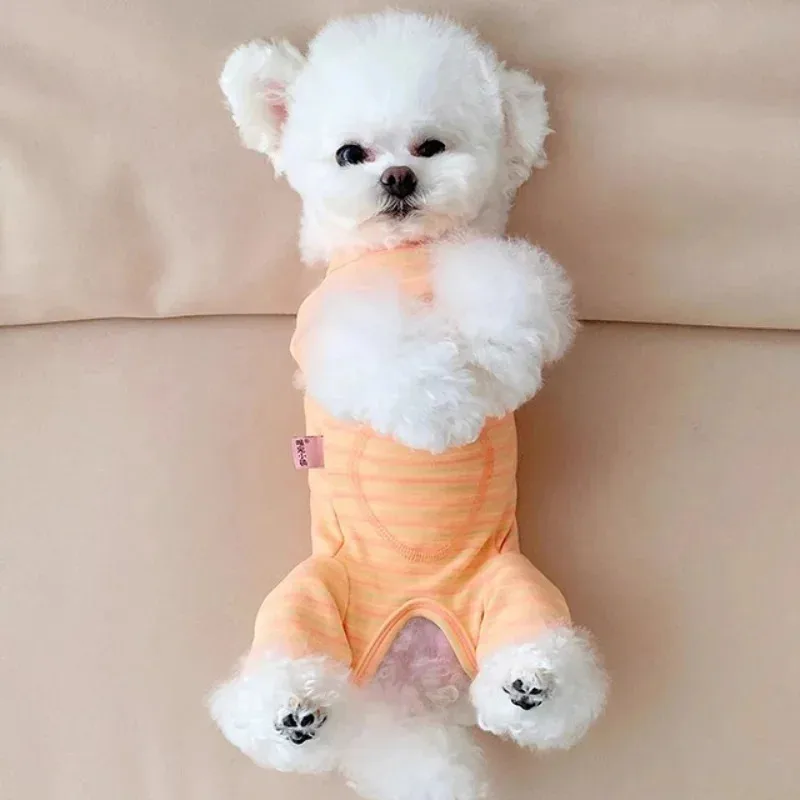 Pet Surgery Recovery Suit for Dog Cats Post-Spay Neutering Belly Wrap Clothing for Small Breeds Medical Grade Protective Garment