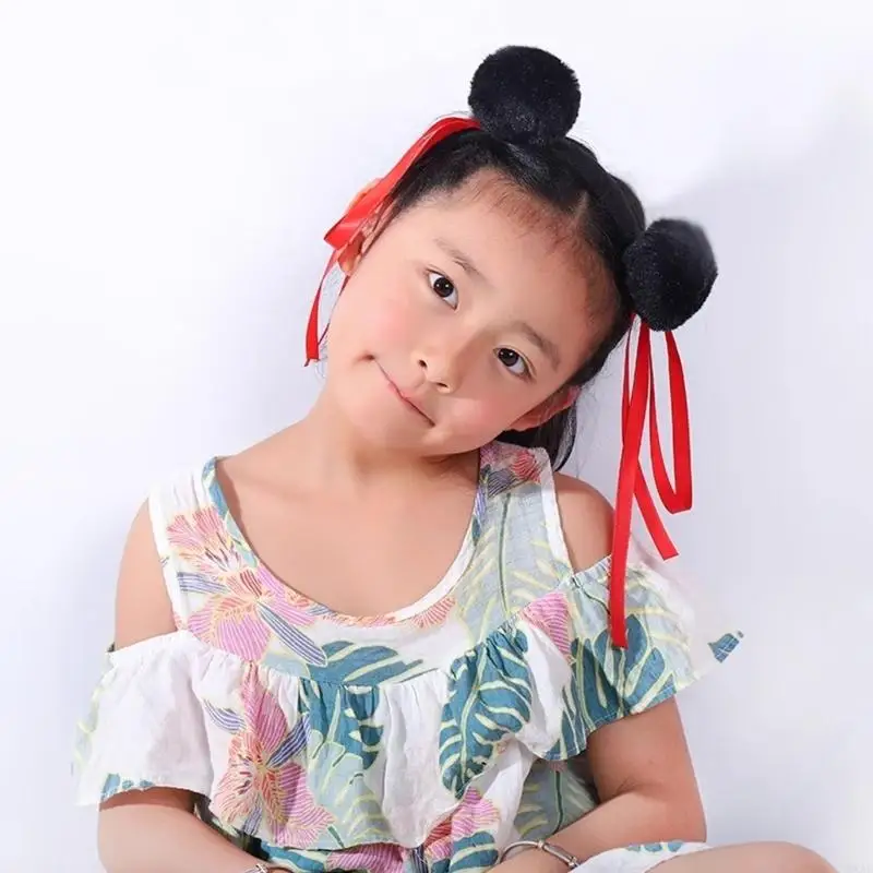 Dxae Buns Hairstyle Bandband Nezha Hairband pour le d'anime Coiffures Coiffures