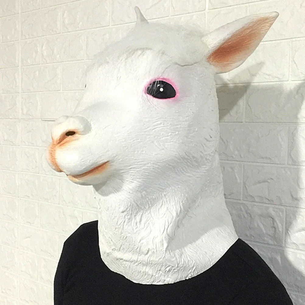 Latex Dierenkop Levensecht Paardenmasker Voor Halloween Kerstmis Carnaval Party Decor Leuk Cadeau Kinderen Vrienden Halloween Dierenkop