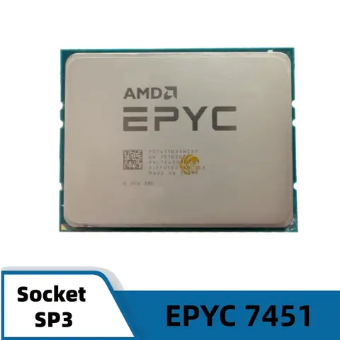 AMD EPYC 7451 CPU 7nm 24코어 48스레드 2.3GHz 64MB 180W 소켓 SP3 서버 EPYC7451