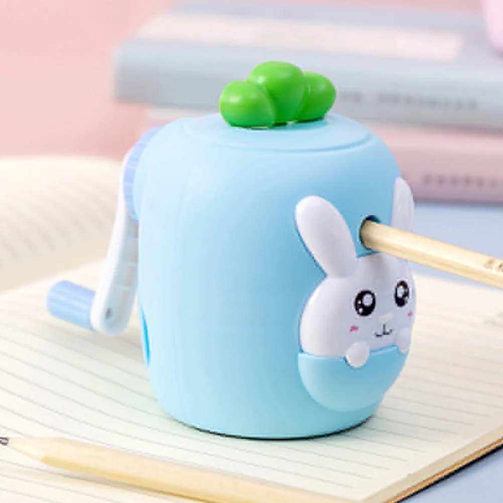 Cute Radish Pencil Sharpener Electric Sharpeners for Home -functional Plastic Small Manual Students Lovely