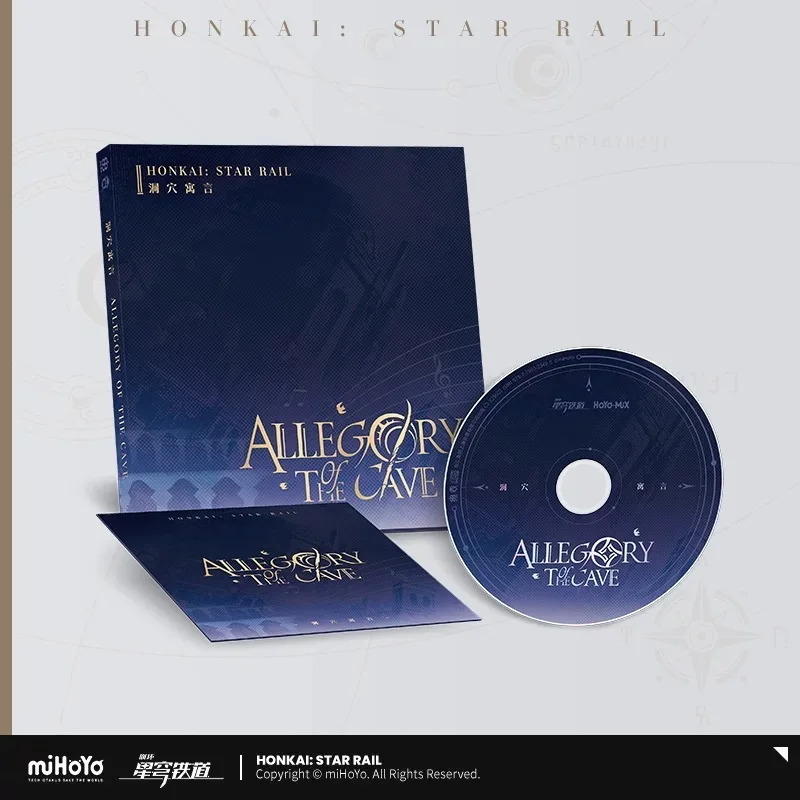 miHoYo Official Honkai Star Rail The Allegory of the Cave Entity CD Record (Music)  Trailblazer CD-ROM Cosplay Anime Gifts