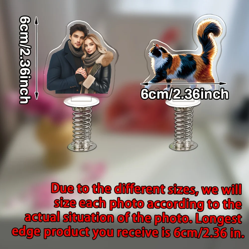 1pc/10pcs Customized Car Spring Stands for Use on Car Desktops in Various Scenarios,with Special Designs Tailored According to P