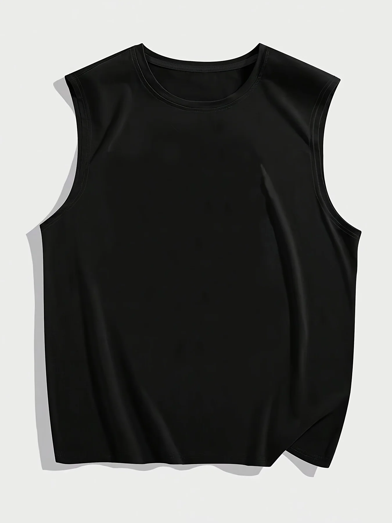 Men Pure Cotton Tank Top Japanese Timeless Simple Sleeveless Top