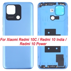 Battery Back Cover for Xiaomi Redmi 10C / Redmi 10 India / Redmi 10 Power Phone Rear Housing Case Replacement