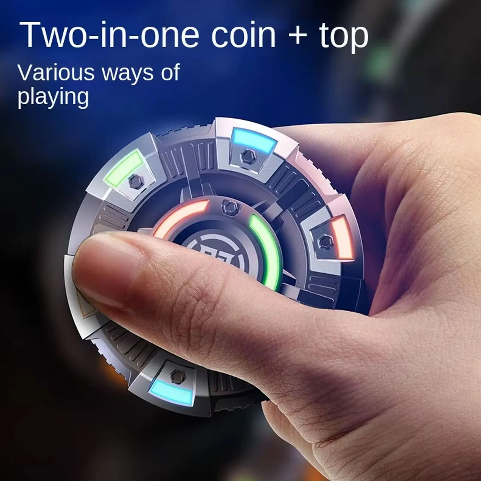 Fidget Toys Spinner Cute Count Invader Fingertip Gyroscope Pop Coin Multi Functional Decompression Adult Finger Toy Desk toy