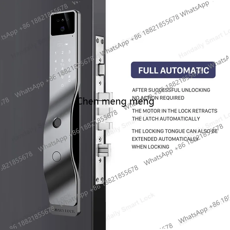 3D Face Recognition Smart Lock With Tuya Wifi Fingerprint Video Intercom Biometric Fingerprint Password Digital Smart Lock