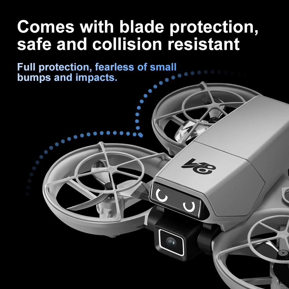 Xiaomi V86 الطائرة بدون طيار تحديد المواقع التدفق البصري كوادكوبتر HD كاميرا مزدوجة قابلة للطي تجنب العوائق الذكية التحكم عن بعد الهواء #6