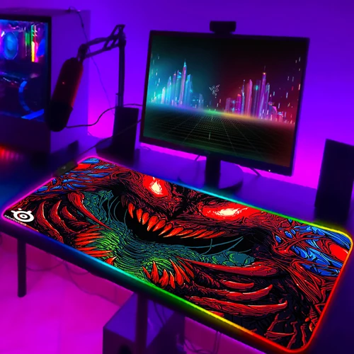 Imagen 2 del producto Alfombrilla de ratón Rgb Xxl Steelseries para ordenador portátil, alfombrilla de ratón para juegos, Teclado retroiluminado, almohadillas de mesa para niña, alfombrilla de escritorio, Cs Go
